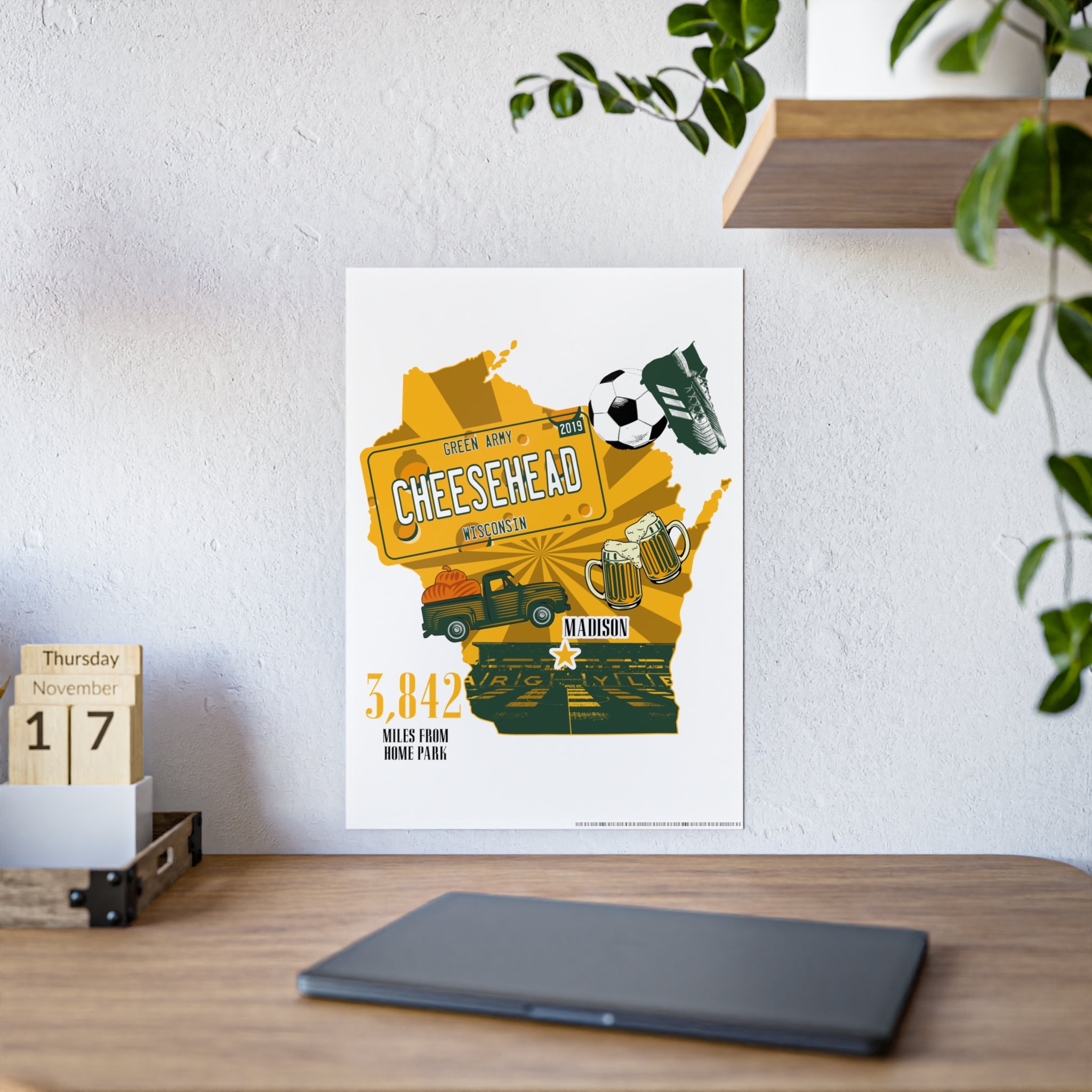 Plymouth Argyle Wisconsin Cheeseheads Poster