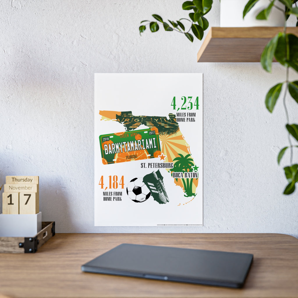 Plymouth Argyle Barmy Tamariami Poster