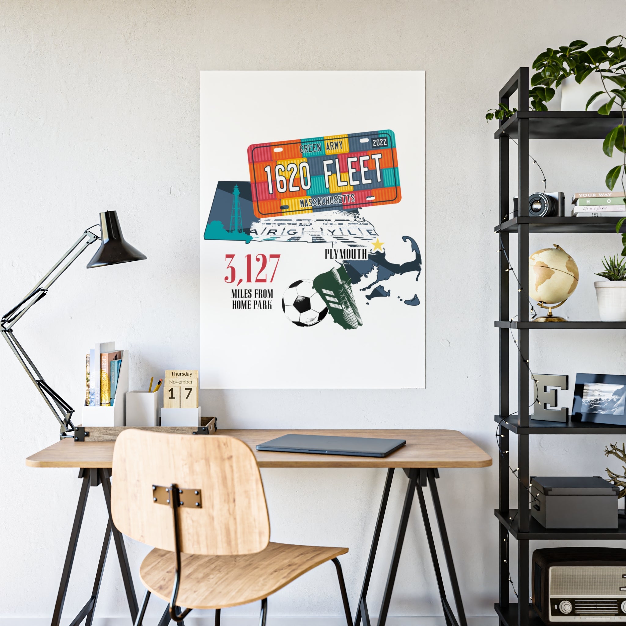 Plymouth Argyle 1620 Fleet Poster