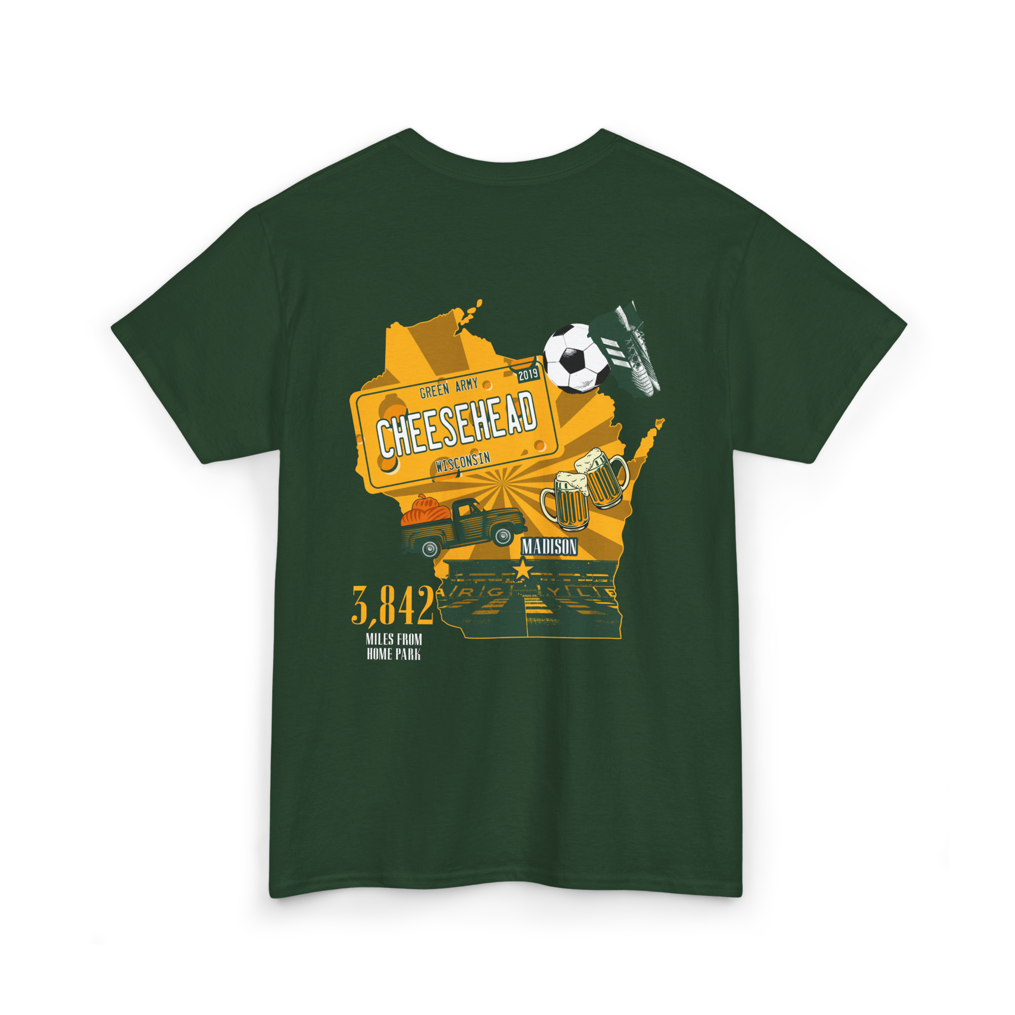 Plymouth Argyle Wisconson Cheeseheads Tee