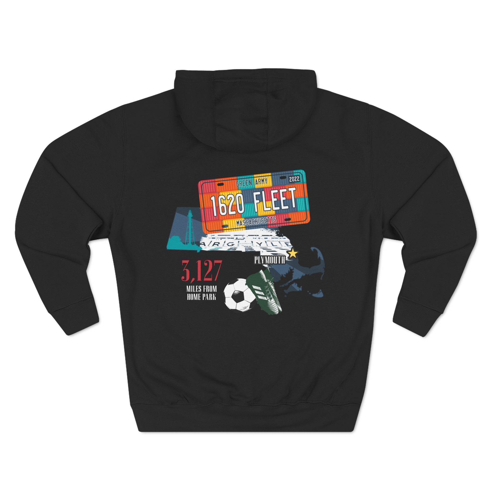 Plymouth Argyle 1620 Fleet Fleece Hoodie