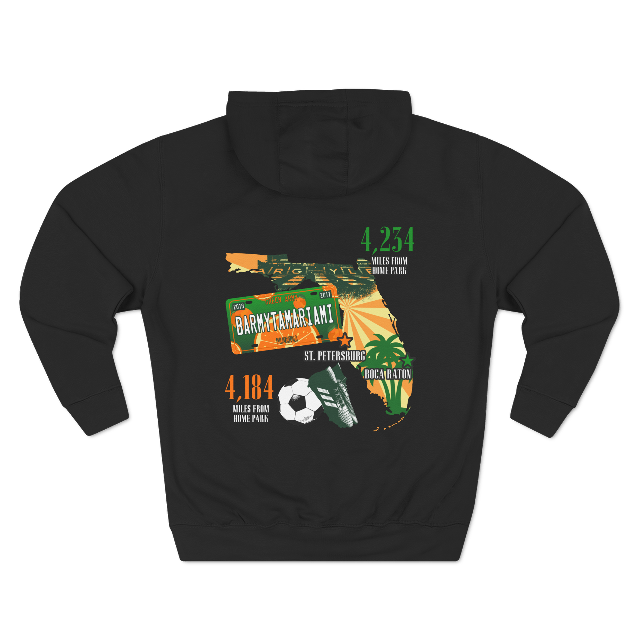 Plymouth Argyle Barmy Tamariami Fleece Hoodie