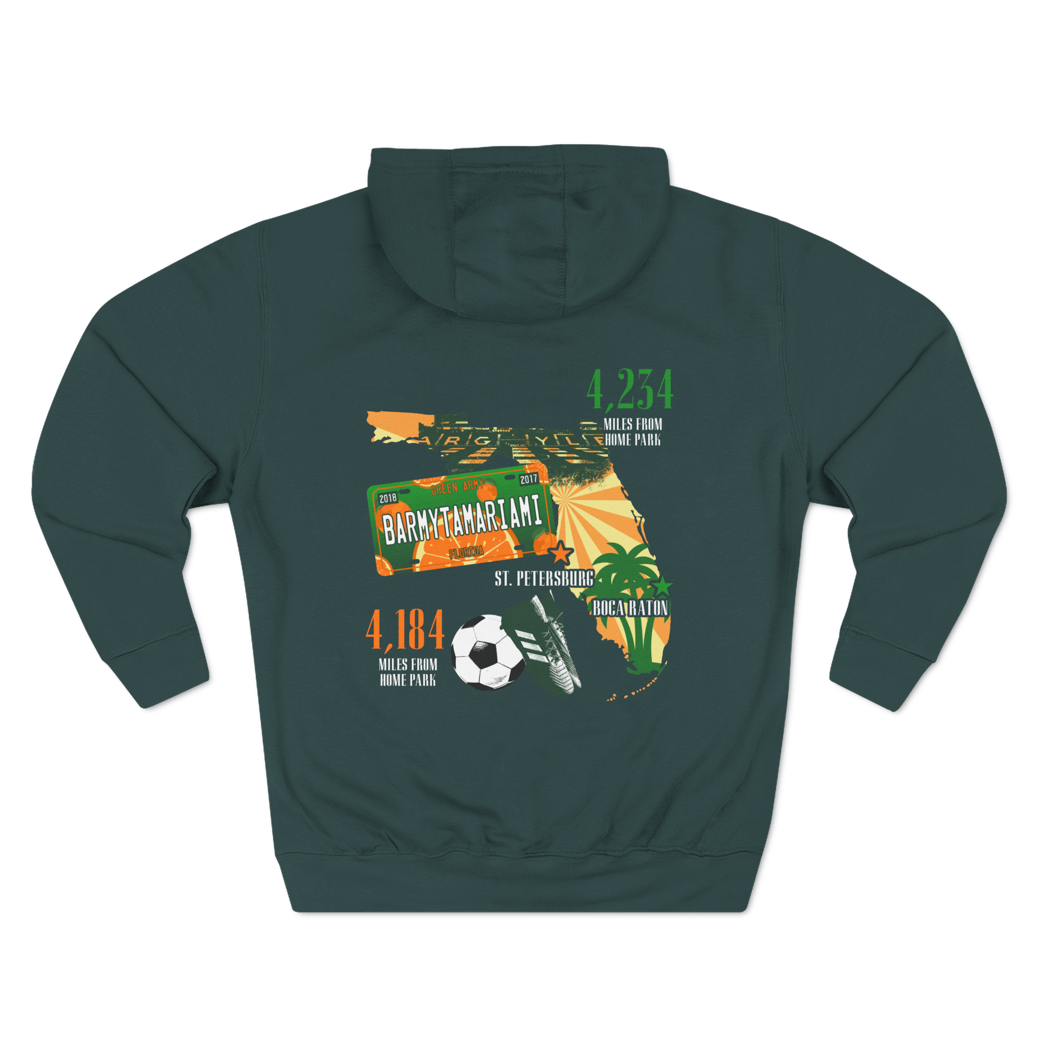 Plymouth Argyle Barmy Tamariami Fleece Hoodie