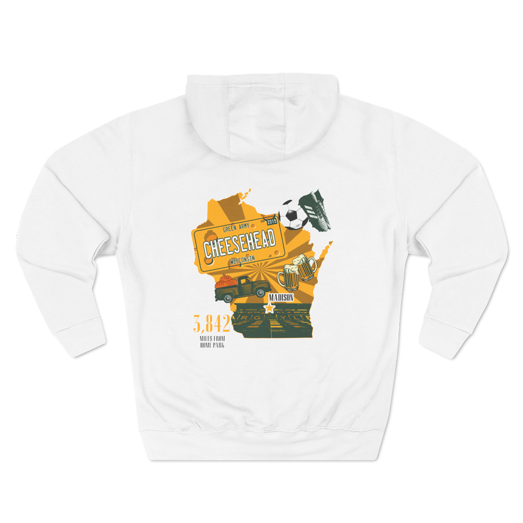 Plymouth Argyle Wisconsin Cheeseheads Fleece Hoodie