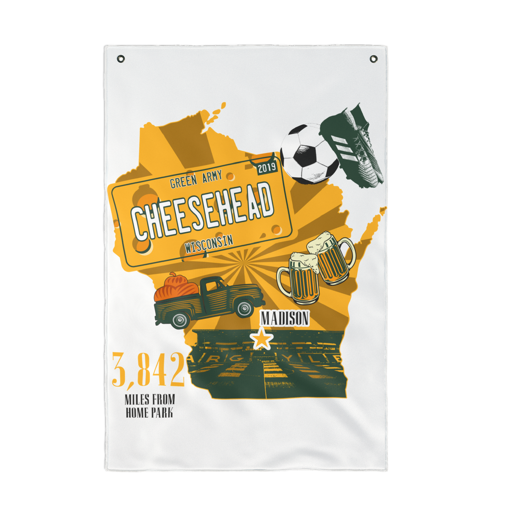Plymouth Argyle Wisconsin Cheeseheads Flag