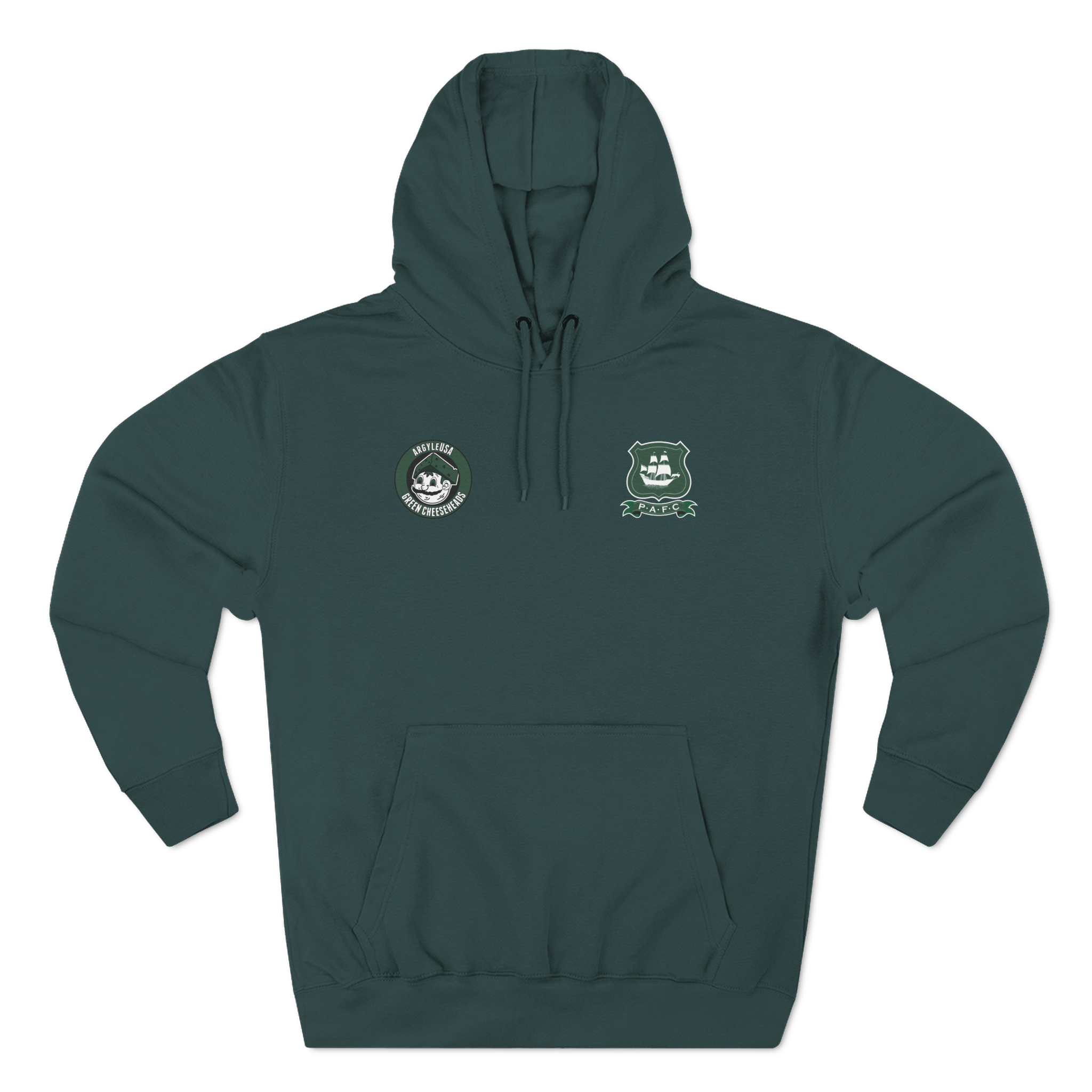 Plymouth Argyle Wisconsin Cheeseheads Fleece Hoodie