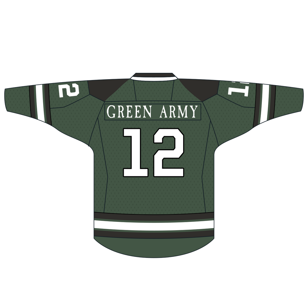 Green Army Hockey Jersey