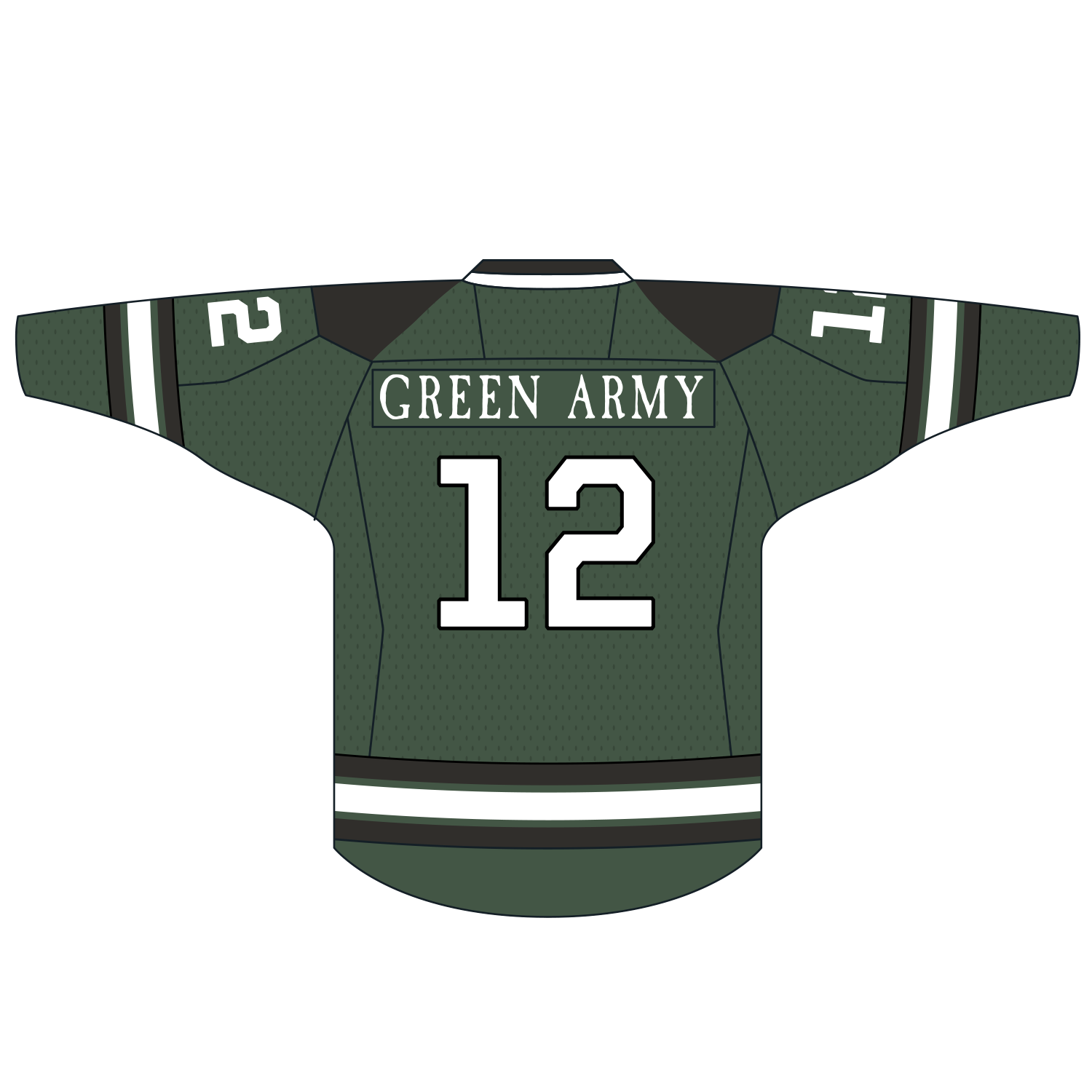 Green Army Hockey Jersey