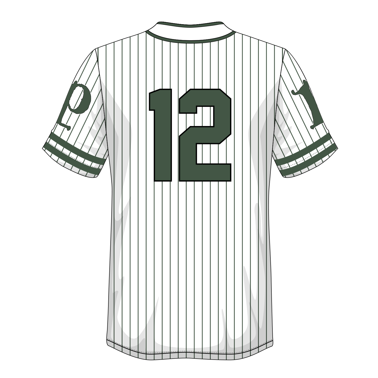 Green Army Baseball Jersey